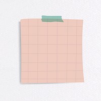 Blank lined notepaper set with sticky tape on textured paper background vector