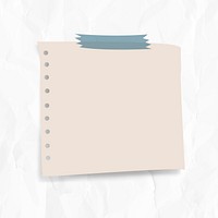 Blank notepaper set with sticky tape on wrinkled paper background vector