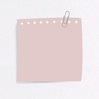 Blank lined notepaper set with clip on textured paper background