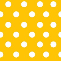 Yellow seamless polka dot pattern vector
