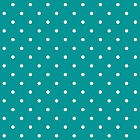 Green and white seamless polka dot pattern vector