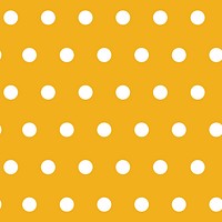 Mustard yellow seamless polka dot pattern vector