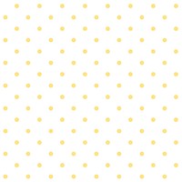 Yellow and white seamless polka dot pattern vector