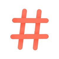 Hashtag social media icon vector