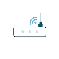 Wifi internet router icon vector