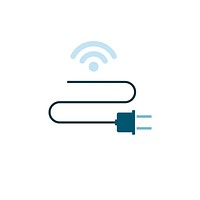 Electronics in a smart home icon vector