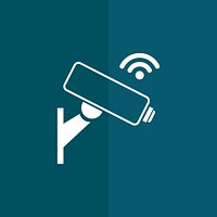 CCTV surveillance camera icon vector