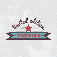 Premium limited edition badge vector