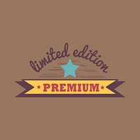 Premium limited edition badge vector