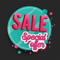 Colorful shop special offer sale promotion advertisement badges vector