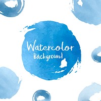 Pastel blue watercolor background vector