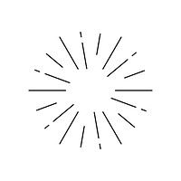 Sunburst design on white vector