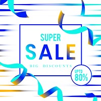 Super sale 80% off sign vector
