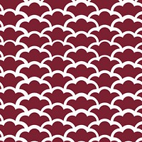 Seamless Japanese pattern with wave motif vector
