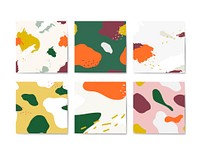 Colorful Memphis pattern design vector