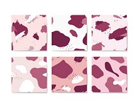 Pink Memphis pattern design vector