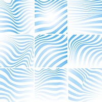 Blue and white striped abstract background vectors