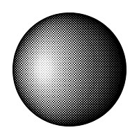 Black halftone badge on white background vector