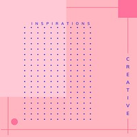 Minimal Memphis design inspiration poster vector