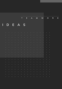 Minimal Memphis design teamwork poster vector