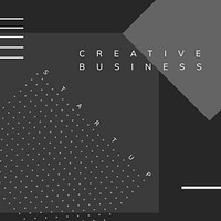 Minimal Memphis start-up business poster vector