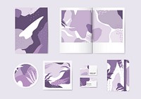 PurpleMemphis pattern vector set