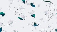 Light blue terrazzo abstract background pattern 
