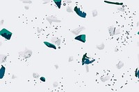 Light blue terrazzo abstract psd background pattern