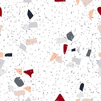 Colorful terrazzo abstract background psd seamless pattern