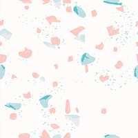 Pink and blue terrazzo psd abstract background seamless pattern