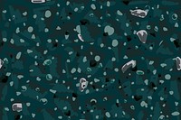 Terrazzo abstract pattern background psd on emerald green background