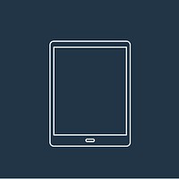 Vector of digital tablet icon