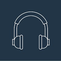 Vector of headphones icon