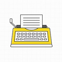 Vector of typewriter icon