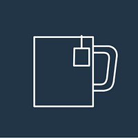 Vector of hot drink cup icon