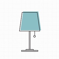 Vector of lamp icon