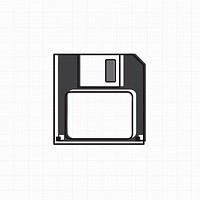 Vector of floppy disk 