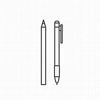 Vector of pen icons