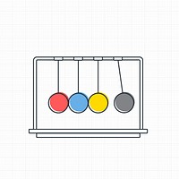 Vector of momentum balls icon