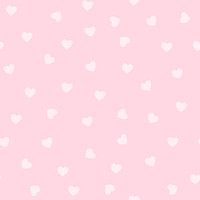 Seamless pink heart pattern vector