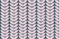 Pink floral patterned background vector