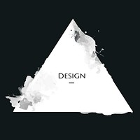 Announcement triangle Badge template design illustration