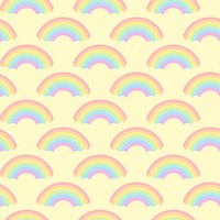Seamless rainbow patterns design vector