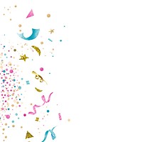 Confetti with blank space vector