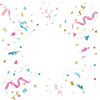 Confetti with blank space vector