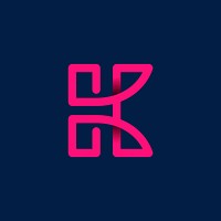 Retro pink letter K vector