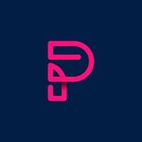 Retro pink letter P vector