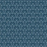 Blue geometric patterned background vector