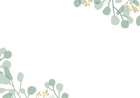 Blank foliage frame background vector