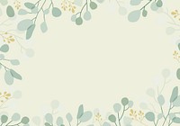 Blank foliage frame background vector